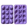 thumbnail image 4 of Easter Egg Rabbit Silicone Cake Fondant Chocolate Mold Biscuit Baking Supply, 4 of 5