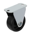 thumbnail image 3 of Unique Bargains 1.25-inch Diameter Wheel Rigid Top Plate Fixed Rolling Caster Roller Black 4pcs, 3 of 3