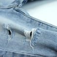 thumbnail image 6 of KIDSCOOL SPACE Infant Jeans,Baby Toddler Elastic Waist with D-ring 4 Ripped Holes Denim Pants,Light Blue,18-24 Months, 6 of 6