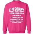 thumbnail image 2 of OXI Crewneck Sweatshirt - You Stupid I Thought You Knew,Basic Casual Sweatshirts for Men's and Women Fleece Sweatshirt Long Sleeve - Heliconia Small, 2 of 2
