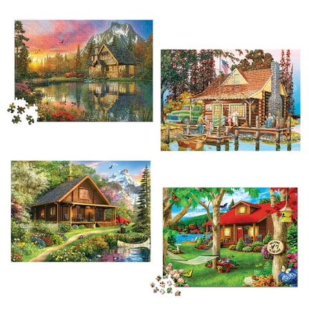 MasterPieces 4 Pack Assortment - The Great Outdoors 500 Piece Adult Jigsaw Puzzles