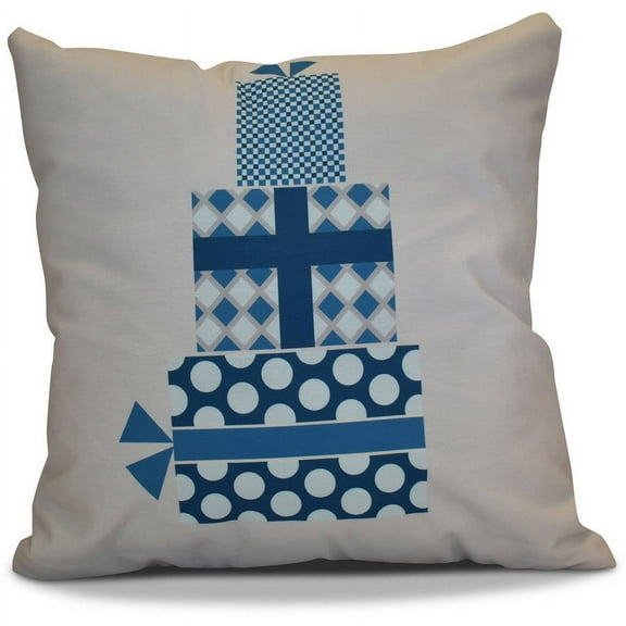 Simply Daisy 16" x 16" Gift Wrapped Geometric Print Pillow