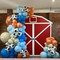 thumbnail image 3 of Juego de guirnaldas con forma de arco con globos para decoración de fiesta, 158 piezas, diseño de vaca azul, 3 of 6