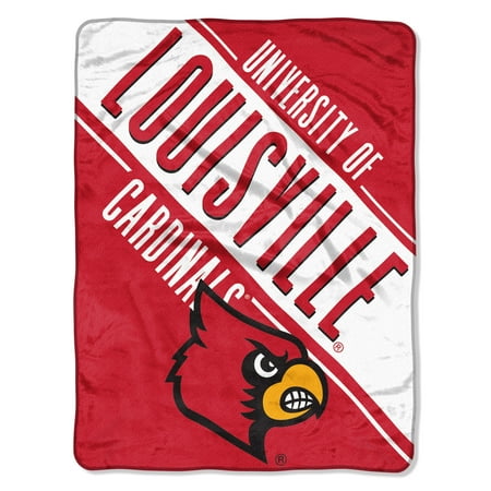 - NCAA Louisville Cardinals “Section” Micro Raschel Throw, 46” X 60”
