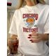 thumbnail image 1 of Camiseta de Verano para Mujer Suave Cuello RedondoVintage-Inspired Geometric Print T-Shirt for Women - Casual Crew Neck, Short Sleeve, Polyester Blend, Machine Washable - Perfect for SummerFather's, 1 of 6
