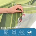 thumbnail image 4 of Yayeee Kitchen Valance Rod Pocket 54" x 18" Living Room Window Curtain, Light Green Martini, 4 of 6