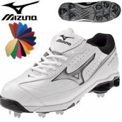 Mizuno Mens Size 12.5 Classic G6 9 Spike Wave Tech Metal Leather Baseball Cleats 