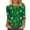 #072-Multicolor, variant on Craaazy St Patricks Day Tops for Women Green Theme Holiday Shirts Gifts