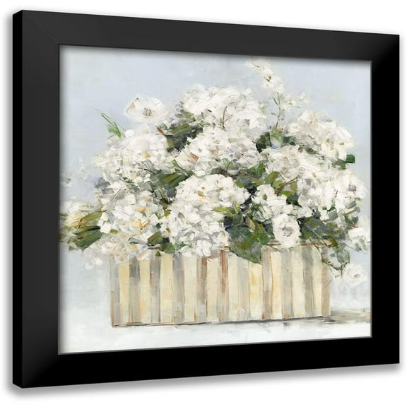 Swatland, Sally 12x12 Black Modern Framed Museum Art Print Titled - Sweet Hydrangeas