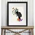 thumbnail image 3 of CDDposter Inspirational Wall Art Decor-Positive Quote Home Decoration-Motivational Encouragement Gifts for Women -8x10 Poster for Girls or Teens Bedroom,Living Room,Bathroom,Office-Floral Butterflies, 3 of 8