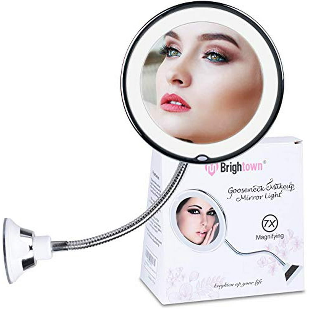 7X Magnifying Mirror with Lights, Flexible Mirror as seen on TV