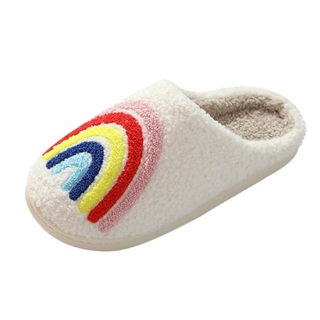 

eileial Halloween Cookie Slippers Scream Ghostface Slippers Halloween Slippers Soft Plush Spooky Slides for Women White 5.5