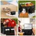 thumbnail image 6 of Tripumer Insulated Food Cooler Bag with 4 Cup Holders, 77l Leak-Proof Catering Bag, Reusable for Food/Grocery Delivery and Daily Use, Black, 6 of 9