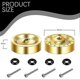 thumbnail image 3 of 4 PCS Brass Wheel Weight Hex Adapter and 2 Brass Bridge Axle Cover for Axial SCX24 AXI90081 1/24 RC, 3 of 5