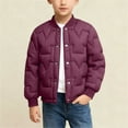 thumbnail image 2 of MKOSPLRT Quilted Bomber Jackets for Boy 5-15Y Full Zip Puffer Coats Solid Lightweight Jacket Coats Long Sleeve Warm Outwear with Pocket, 2 of 9