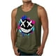 thumbnail image 2 of Camiseta sin mangas de cuello redondo para hombre, blusa informal de verano sin mangas con estampado de cuello redondo para hombre, 2 of 5