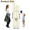 thumbnail image 3 of Gomok 12.5" x 66.9" Gold Tree-Shaped Coat Rack with Marble Base, 9-Hook Coat Stand Modern Tree Hat Bag Hanger, 3 of 11