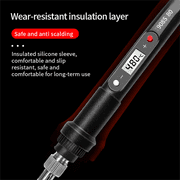 80W Electric Soldering Iron Kit, Adjustable Temperature Digital Display Repair Soldering Tool Electronic Circuit Board Precision Welding Small Tool Kit