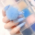 thumbnail image 3 of 10/24Pcs Women Nail Fur Ball, Detachable Magnetic Plush Puffy Nail Pom for Phone Cases Hat Clothes Bags DIY Decoration, 3 of 8