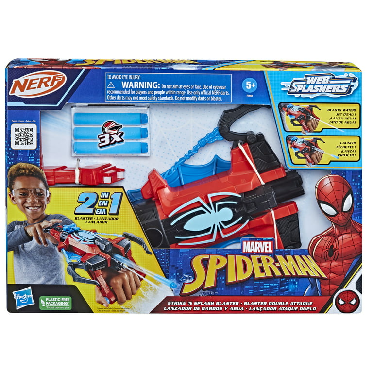 Spider-Man Web Shots Spiderbolt NERF Powered Blaster Toy Fires Darts- Brand  New