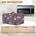 thumbnail image 5 of TSOVTHRID Pumpkin Ghost Bat Candy Print Microwave Oven Cover, Air Fryer Toaster Oven Dust Cover Protective Dust-Proof Countertop Appliance Protector for Halloween Decor, 20.9"W x 15.7"D x 12.4"H, L, 5 of 7