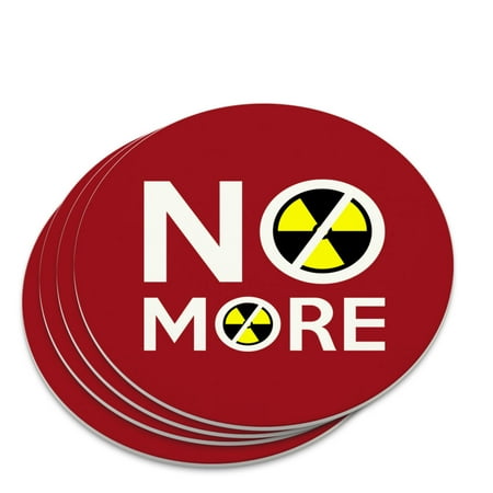 

No More Nuclear Nuke Clean Energy Power Novelty Coaster Set