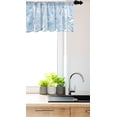 thumbnail image 3 of Ambesonne Christmas Window Valance, Snowflakes Butterfly, 54" X 18", Pale Blue White, 3 of 3