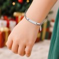 thumbnail image 3 of PPgejGEK Stainless Steel Childrens Bracelet DIY Engraved 15+5cm/5.91+1.97in with Straight Pendant Gift Box for Christmas Birthday Customizable, 3 of 7