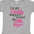 thumbnail image 4 of Inktastic I've Got Daddy Wrapped Around My Little Finger Girls Baby Bodysuit, 4 of 5