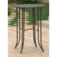 thumbnail image 2 of International Caravan Mandalay Iron 3-Piece Bar Height Outdoor Bistro Set, Brown, 2 of 3