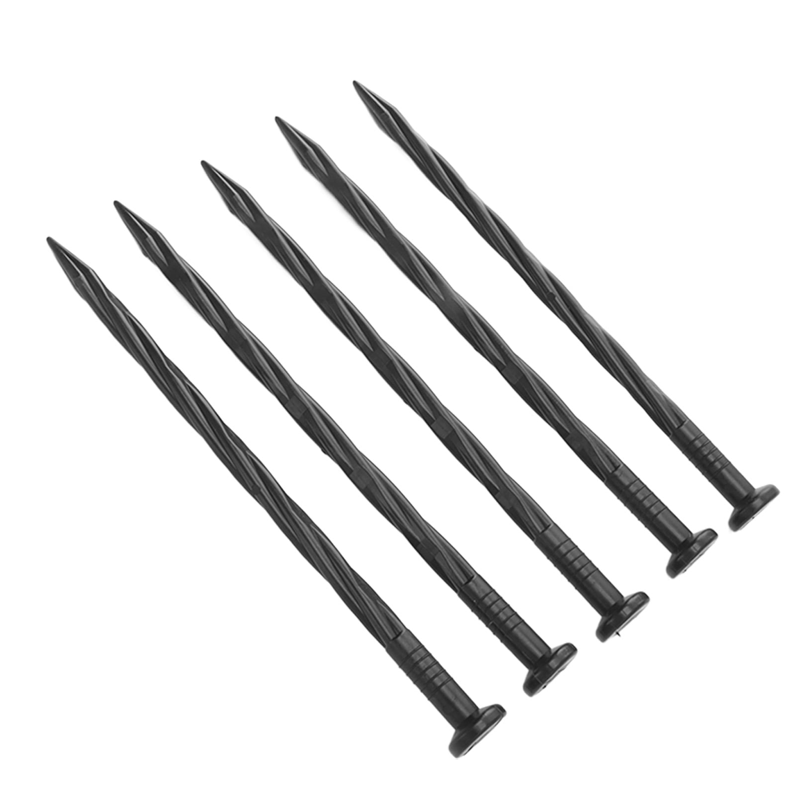 50 Pack Spiral Nylon Edging Stakes - Perfect for Landscaping, Paver Edging, Weed Barriers, and Turf Tent Anchoring