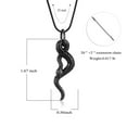 thumbnail image 2 of Vintage Snake Urn Necklace for ashes for Men and Women Gothic Cremation Urn Pendant Memorial Locket Ashes Keepsake Cremation Jewelry, 2 of 8