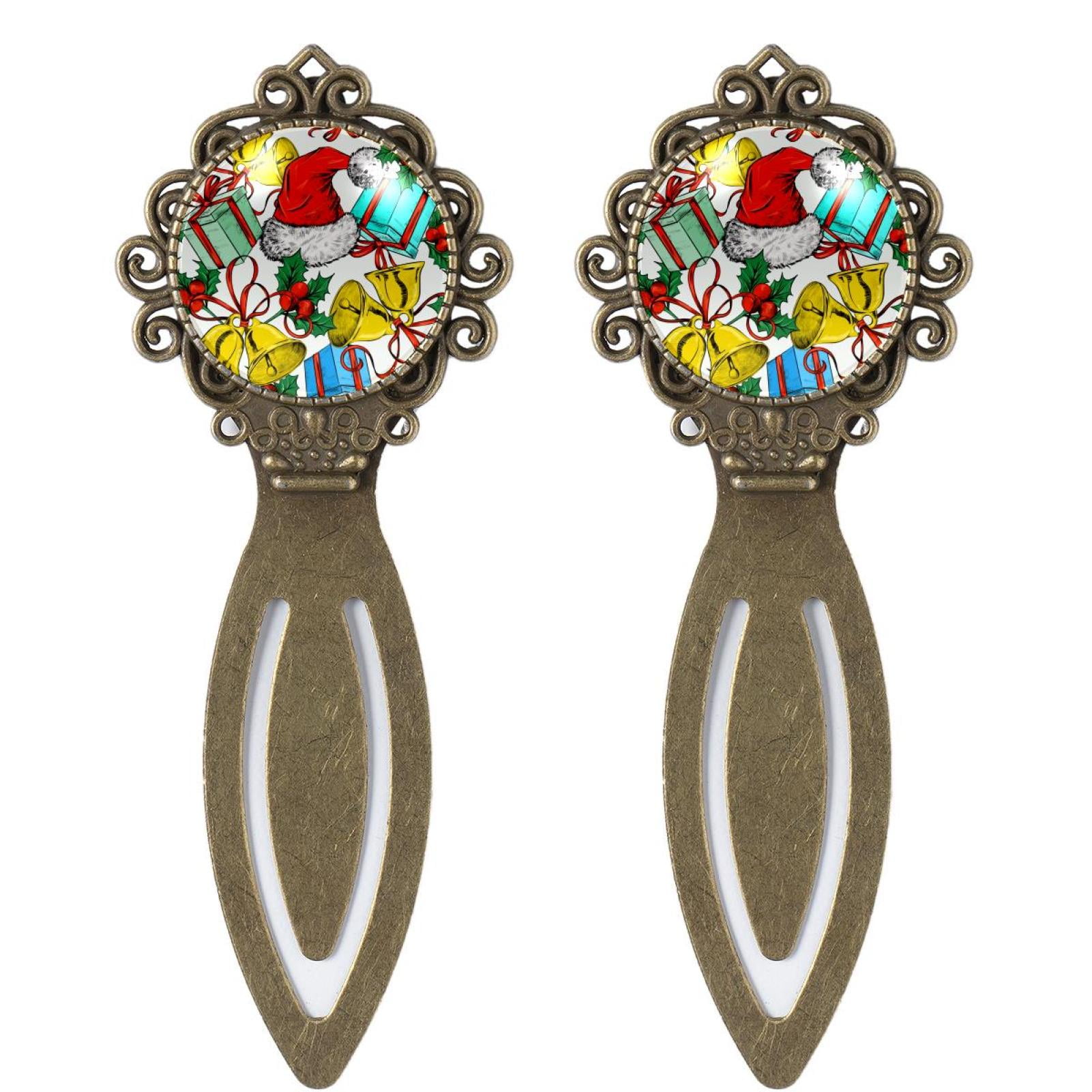 Bookmark Gift Box Set Vintage Bookmarks Page Holder with Crystal Glass