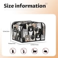 thumbnail image 4 of KLL Colors Cats Print 4 Slice Toaster Dust Covers Kitchen Small Appliance Cover with 2 Pockets,Can hold Jam Spreader Knife & Toaster Tongs (12.4 x 10.6 x 8.2), 4 of 6