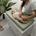 thumbnail image 3 of Comfy Cubs Muslin Changing Pad Cover, Soft Diaper Changing Station Covers for Baby (Sage), 3 of 6
