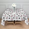 thumbnail image 3 of White Cow Cloud Pattern Square Tablecloth,Waterproof Square Table Cover,Wipeable Spillproof Washable Table Cover for Home Kitchen Party Decor 42"X42"(107x107cm), 3 of 6