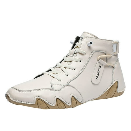 

Mens Shoes High Top Lace Up Leather Shoes Sport Shoes Casual Shoes Mens Plus Size Ankle Boots Men Boots Rain Womens Hunting Boots