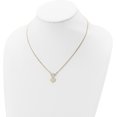 thumbnail image 3 of Solid 14k Yellow Gold Polished 3-Strand Diamond Cut Heart Toggle Necklace - 18" Chain, 3 of 8
