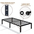thumbnail image 4 of NULS 14 inch Twin Bed Frame, Heavy Duty Metal Platform, No Box Spring Needed, Easy Assembly, Noise Free, Black, 4 of 6