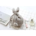 thumbnail image 4 of Bunny Drawstring Bag: Bunny Makeup Bag - Cute Drawstring Pouch - Girls Rabbit Pouch for Women Girls (gray), 4 of 4