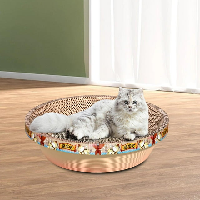 Rascador para gatos perfecl almohadillas para rascar de cartón cuenco tumbona 43x43x11cm