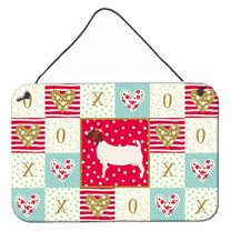 Caroline's Treasures CK5313DS812 Boer Goat Love Wall or Door Hanging Prints, 8x12, multicolor