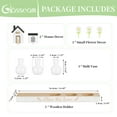 thumbnail image 5 of Glasseam House-Shaped Propagation Station: Wood Stand Plant Terrarium with 'Bless This Home' Engraving Hydroponic Planter for Home Decor Unique Housewarming Gifts for Women Men, 5 of 8