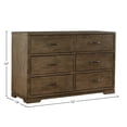 thumbnail image 2 of Westwood Design Dovetail 6-Drawer Dresser Graphite, 2 of 2