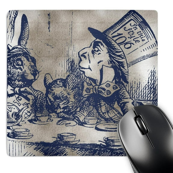 3dRose, Mad Hatter Vintage Alice in Wonderland Tea Party, MousePad