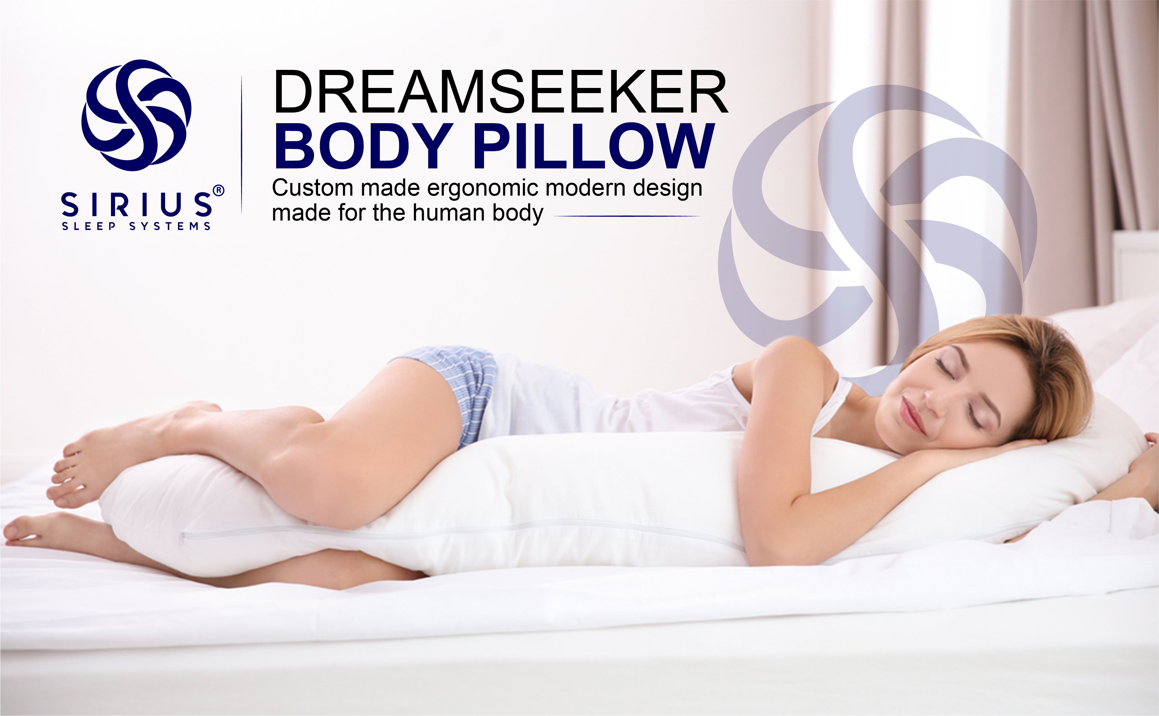 Dream Support Body Pillow With Cooling Gel – Doctor Pillow