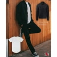 thumbnail image 3 of ShirtBANC Outfits Mens Dropcut Tee and Bomber Jacket Set Perfect Fashion Wardrobe, 3 of 7