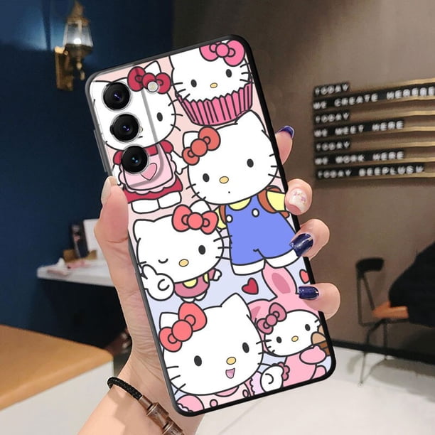 Sanrio-funda de silicona para móvil, carcasa de Hello Kitty para Samsung Galaxy S21 Plus S23 Ultra 5G S22 S20 FE S10 S10e S8 S9 S7 S20FE xuanjing unisex