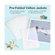 thumbnail image 5 of 120 piezas de papel vitela preplegado, cubiertas de vitela imprimibles, papel vitela translúcido de 5 x 7 pulgadas, papel vitela transparente blanco, 5 of 5