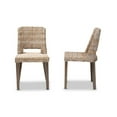 thumbnail image 3 of bali & pari Bohemian Grey Rattan and Natural Brown Finished Wood Dining Chair, 3 of 7